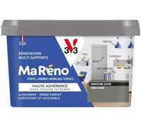 V33 Peinture Intérieure Multi-Supports Ma Réno Gris Fumé Satin 0,5L