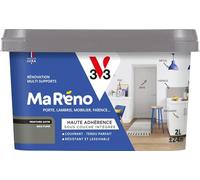 V33 Peinture Intérieure Multi-Supports Ma Réno Gris Fumé Satin 2L