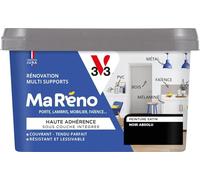 V33 Peinture Intérieure Multi-Supports Ma Réno Noir Absolu Satin 0,5L