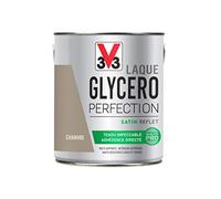 V33 Peinture Laque Glycéro Satin Chanvre 2L | Tendu impeccable, Adhérence directe, Multi-supports, Intérieur-Extérieur, Haute résistance taches et chocs