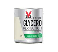 V33 Peinture Laque Glycéro Satin Lin 2L | Tendu impeccable, Adhérence directe, Multi-supports, Intérieur-Extérieur, Haute résistance taches et chocs