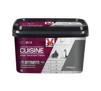 V33 Peinture Multi-Matériaux Cuisine Déco LAB Anthracite Satin 2 L