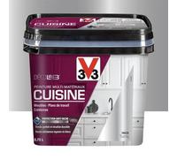 V33 Peinture Multi-Matériaux Cuisine Déco LAB Inox Satin 0,75 L