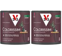 V33 Peinture multi-supports Colorissim® Aubergine satin 0,5L (Lot de 2)