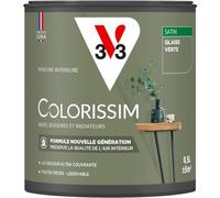 V33 Peinture multi-supports Colorissim® Glaise verte satin 0,5L