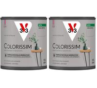 V33 Peinture multi-supports Colorissim® Gris béton satin 0,5L (Lot de 2)
