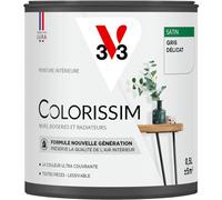 V33 Peinture multi-supports Colorissim® Gris délicat satin 0,5L