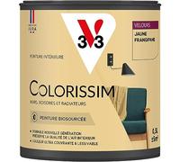V33 Peinture multi-supports Colorissim® Jaune frangipane Velours 0,5L