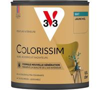 V33 Peinture multi-supports Colorissim® Jaune miel Mat 0,5L