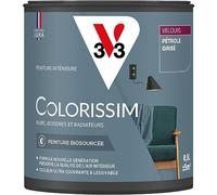 V33 Peinture multi-supports Colorissim® Pétrole grisé Velours 0,5L