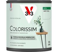 V33 Peinture multi-supports Colorissim® Vert d'eau satin 0,5L