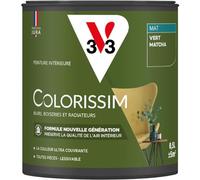V33 Peinture multi-supports Colorissim® Vert matcha Mat 0,5L