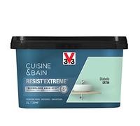 V33 Peinture multi-supports monocouche Cuisine & Bain Resist'Extrême® Satin, Diabolo, 2L