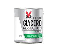 V33 Peinture multi-supports monocouche Laque Glycéro satin, Blanc n°1 2L