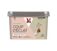 V33 Peinture Murale Coup d'Éclat® Argile Verte Mat Poudré 2,5L | Tous murs neuf ou anciens, Rénovation facile, Masque les défauts, Lessivable, Contient des matières recy s