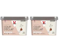 V33 Peinture murale intérieure Coup d'Éclat® Blanc cocon Mat Poudré 2,5L (Lot de 2)