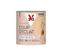 V33 Peinture murale intérieure Coup d'Éclat® Sable chaud Mat Poudré 0,5L | Tous murs neuf ou anciens, Rénovation facile, Masque les défauts, Lessivable, Contient des matières recyclées