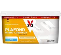 V33 Peinture plafond blanche mat, PLAFOND BLANC LUMINEUX, 3L