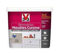 V33 Peinture Rénovation Cuisine Grège Satin 0.75L