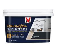 V33 Peinture rénovation multi-supports, Anthracite 2L