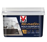 V33 Peinture rénovation multi-supports, Fonte Métallisé 0,5L