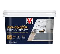 V33 Peinture rénovation multi-supports, Gris galet 2L