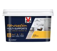 V33 Peinture rénovation multi-supports, Jaune tournesol 2L