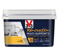V33 Peinture rénovation multi-supports, Jaune tournesol satin 0,5L