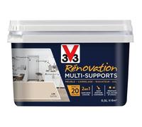 V33 Peinture rénovation multi-supports,Lin satin 0,5L