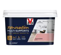 V33 Peinture rénovation multi-supports, Rose bohème 2L