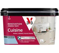V33 Peinture Rénovation Perfection® Cuisine Bleu Nordique Satin - 2L