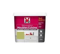 V33 Rénovation Meubles Cuisine (Bois vernis-Mélaminés-Stratifiés) Satin Absinthe 0,75 L