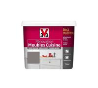V33 Rénovation Meubles Cuisine (Bois vernis-Mélaminés-Stratifiés) Satin Seigle 0,75 L