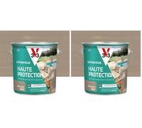 V33 Saturateur Haute Protection 8 ans Bois grisé Mat 2,5L (Lot de 2)