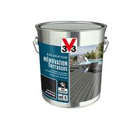 V33 Saturateur Rénovation Terrasses Et Bardages, Anthracite 2,5L