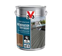 V33 Saturateur Rénovation Terrasses Et Bardages, Pin Iluka 5L