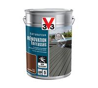 V33 Saturateur Rénovation Terrasses Et Bardages, Teck 5L