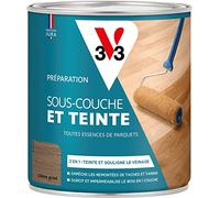 V33 Sous-couche & Teinte parquets, Chêne grisé, 0,75L