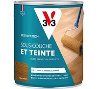 V33 Sous-couche & Teinte parquets, Chêne moyen, 2,5L