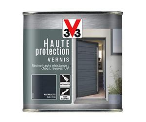 V33 Vernis extérieur Haute protection Gris anthracite brillant 0,75 L