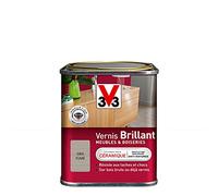 V33 Vernis intérieur Brillant meubles & boiseries, Gris fumé 0,25L