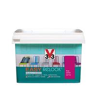 V33 Vernis intérieur Easy relook, Rose samba satin 0,5L