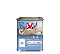 V33 Vernis intérieur Mat meubles & boiseries, Blanc patiné 0,25L