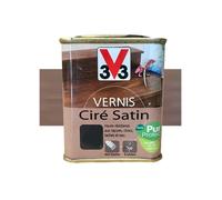 V33 Vernis Meubles et Boiseries Gris Patiné Ciré Satin 0,5 L