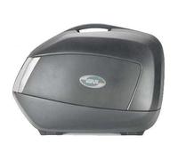 V35 - Jeu de valises latérales Monokey® SIDE Tech avec housse noire uni / cha...