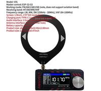 (V3S with Black Ring) AMNVOLT V4 ATS MINI Si4732 DSP Radio LSB USB AM FM All Band Radio W/ Antenna 1.9inch IPS Screen Portable Pocket Radios ESP-32-S3