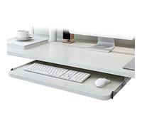 V3VOGUE Plateau Coulissant Clavier - Glissement en Douceur sous Bureau - Tiroir À Clavier Coulissant, 52/60/70x27cm, Support De Clavier/Étagère De Rangement/Tablette Tiroir avec Coulisses