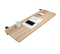 V3VOGUE Pliable À 90° Plateau De Clavier D'ordinateur, 55/65/75x25cm Plateau D'extension De Bureau en Bois, avec Pince en C, sans Perçage, Rallonge De Bureau pour Dactylographie Et Jeu