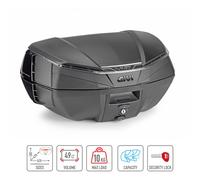 V49NB GIVI Valise Top Case V49N AIR avec Réflecteur Rouge Noir 49L
