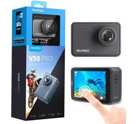 V50 Pro Caméra Sport 4K 30Fps 20Mp Wifi Caméra Étanche Ultra Hd Eis Écran Lcd Tactile Grand Angle 170 Degré 40M Sous Marine 2.4G Télécommande Et 2 Batteries 1100Mah Et Kit D'Access[YIN4186941]